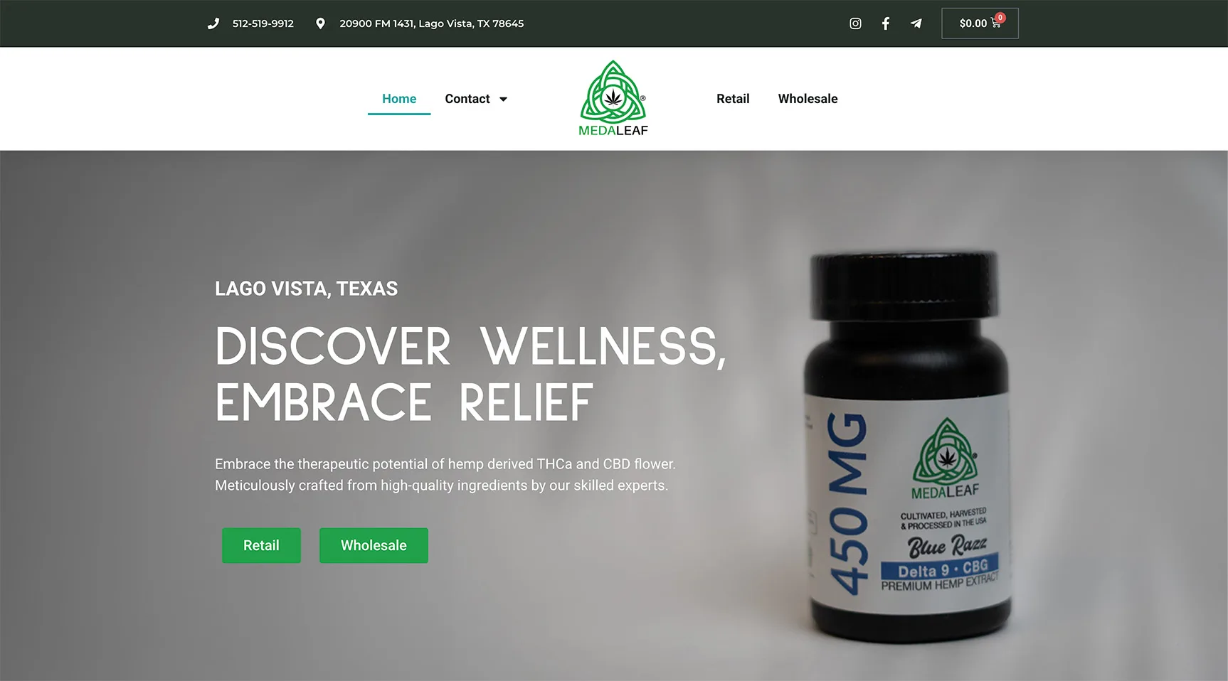 Medaleaf Farms Website