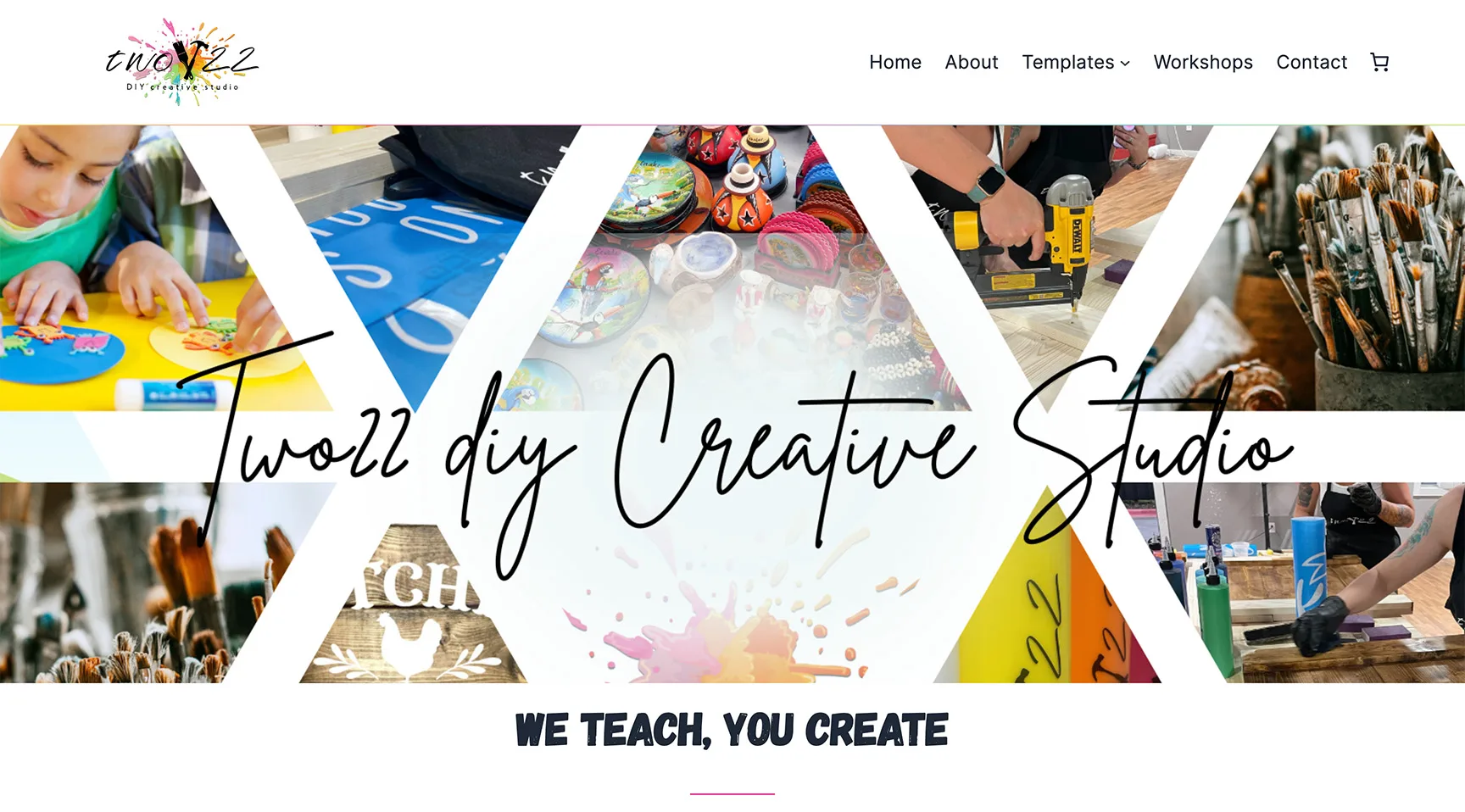 Two22 DIY Creative Studio Website